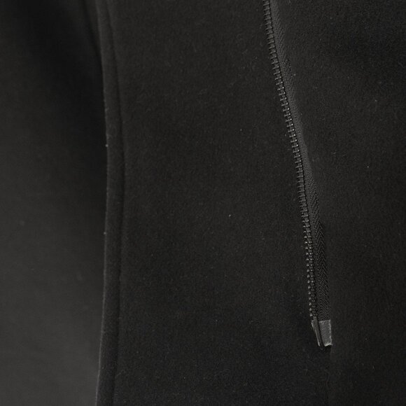 Babaton Cocoon Coat Black Cashmere Wool Funnel Neck Minimal Goth Quiet Lux Coat - Picture 6 of 16